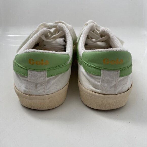GOLA White Green Canvas Mark Cox Tennis Shoes Sneakers Sz 7 - Picture 7 of 13